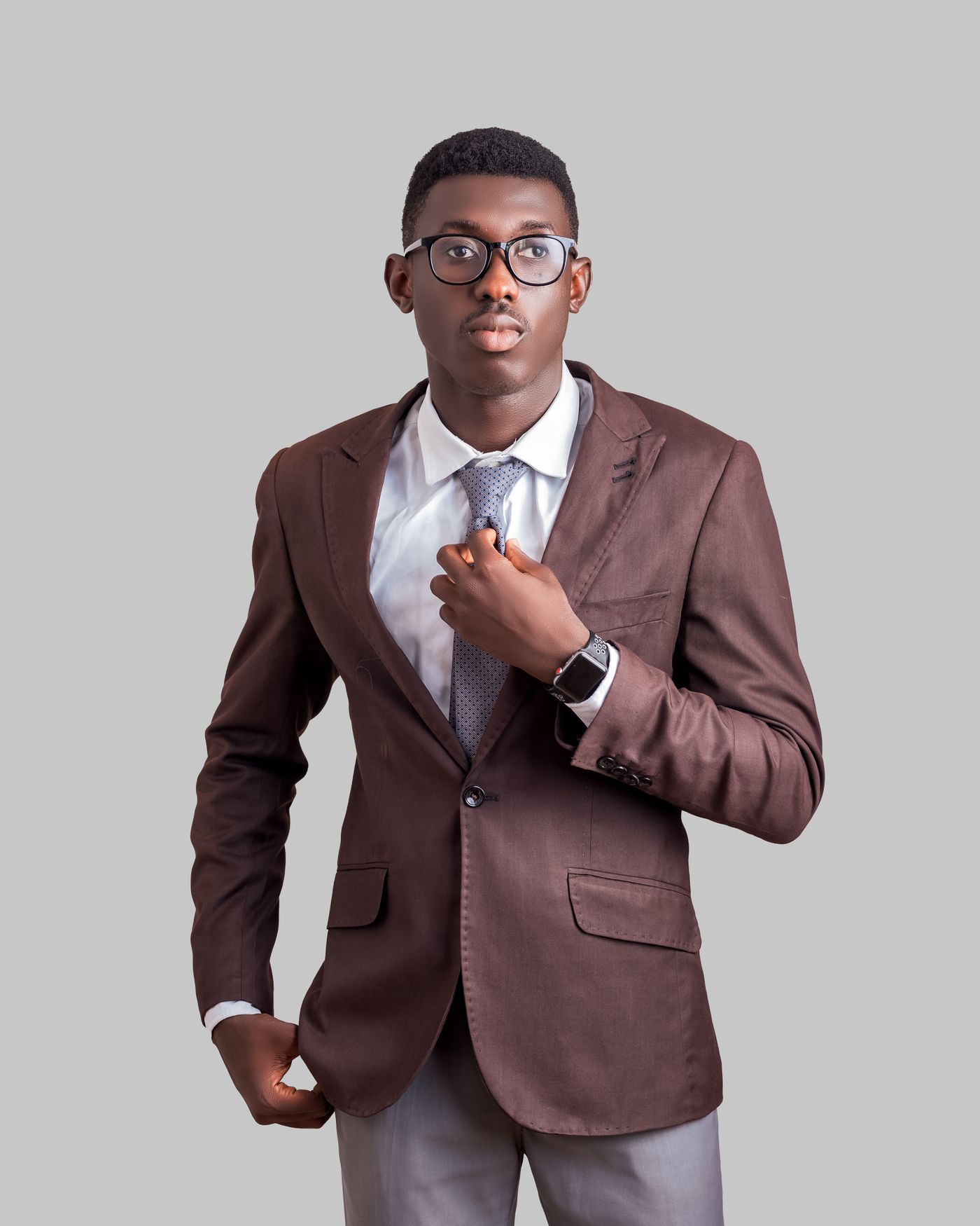 Black man in a suit, illustrative lifestyle photograph